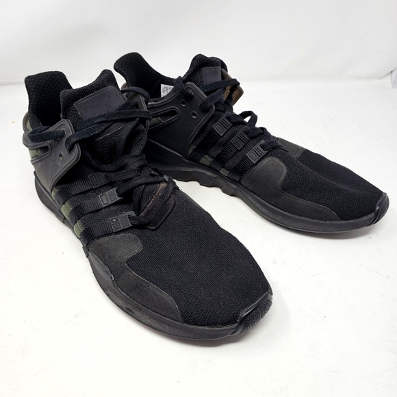 Adidas EQT SUPPORT ADV Triple Black Men's Size 14 Trainers CP8928 - Picture 1 of 9